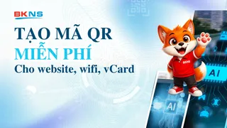 Tạo mã QR miễn phí (kèm logo) cho website, wifi, vCard
