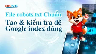 File robots.txt chuẩn: tạo & kiểm tra để Google index đúng